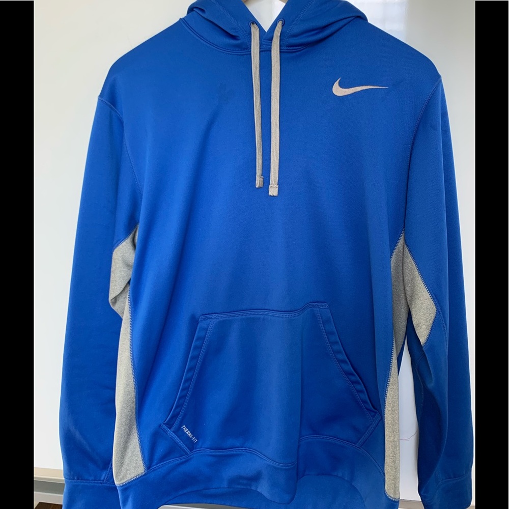 Nike Blue Therma Fit Athletic Hoodie